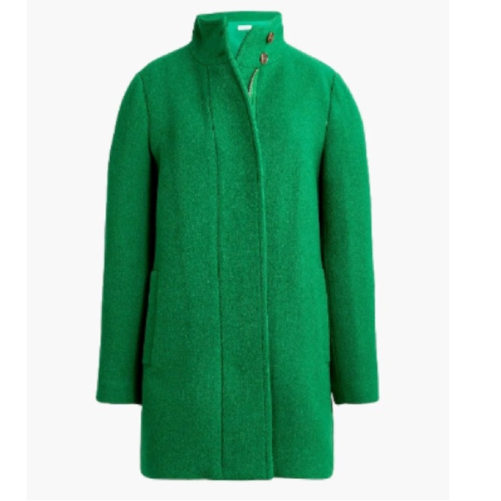 NWT j crew factory button neck city coat